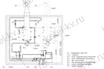 Схема котельной с газовым котлом КВа