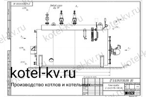 Чертеж газового парогенератора 1000 кг температура 170